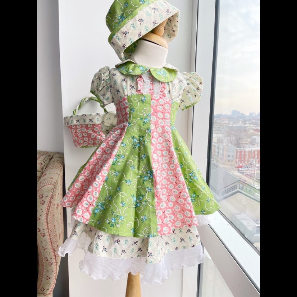 Boutique Designer Garden tea party Dress set